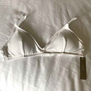 J. Crew triangle bikini top NWT
